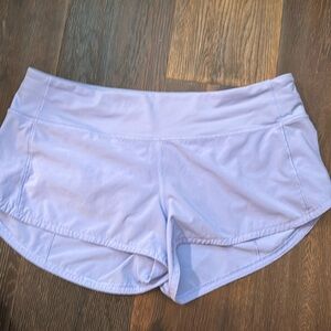 Lavender lined shorts